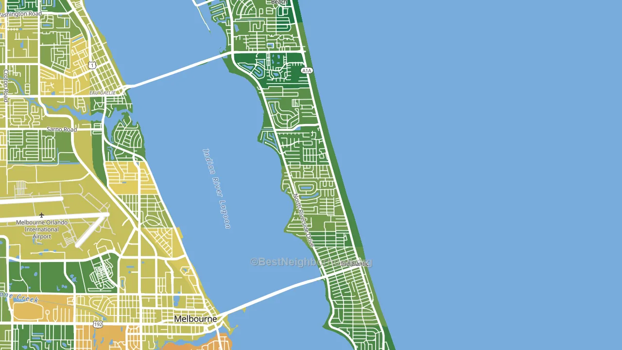 32903, FL block-group voter-turnout map