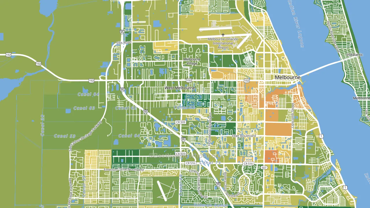 32904, FL block-group voter-turnout map