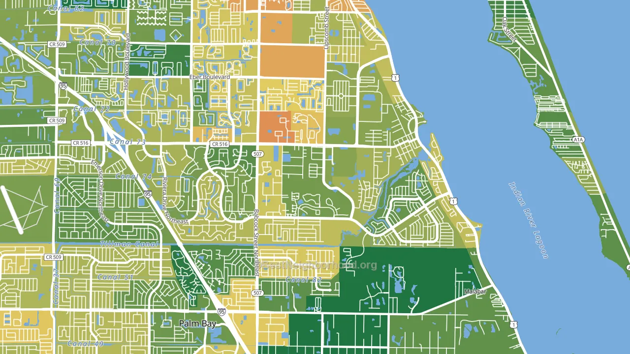32905, FL block-group voter-turnout map