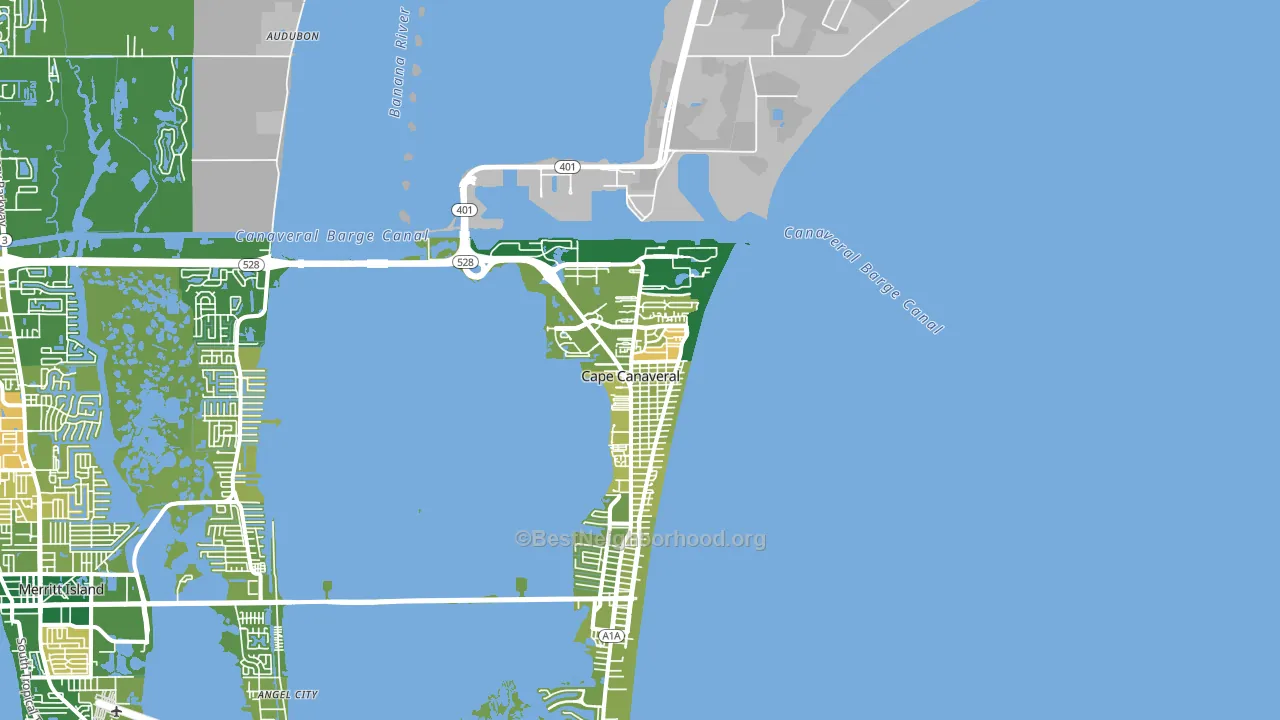 32920, FL block-group voter-turnout map