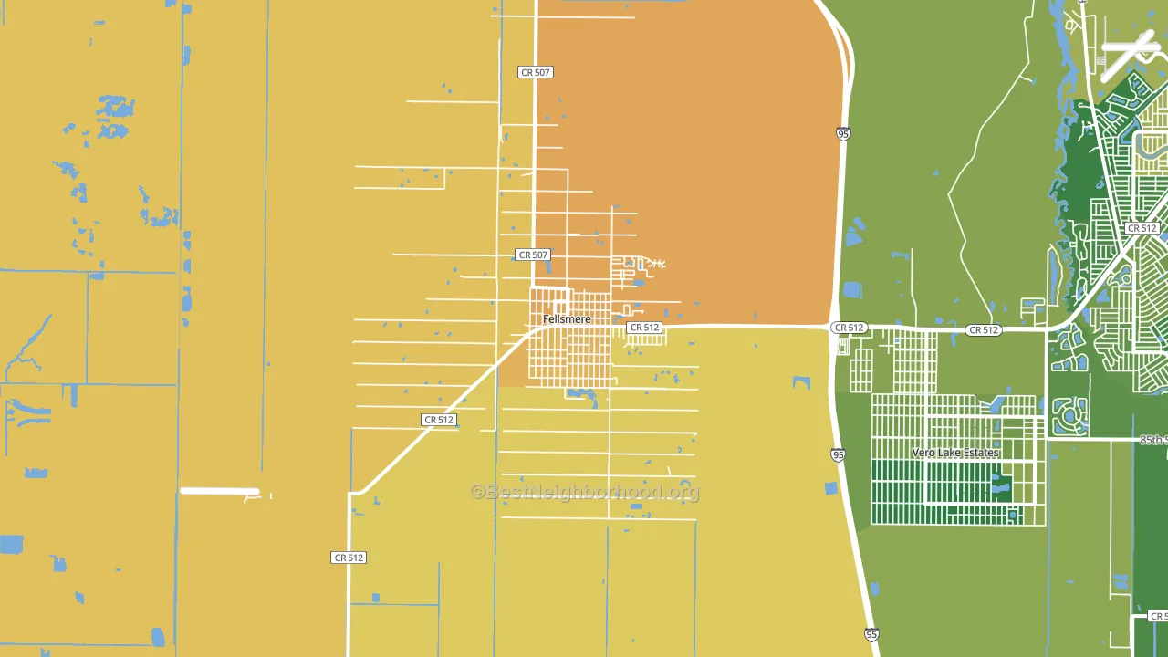 32948, FL block-group voter-turnout map