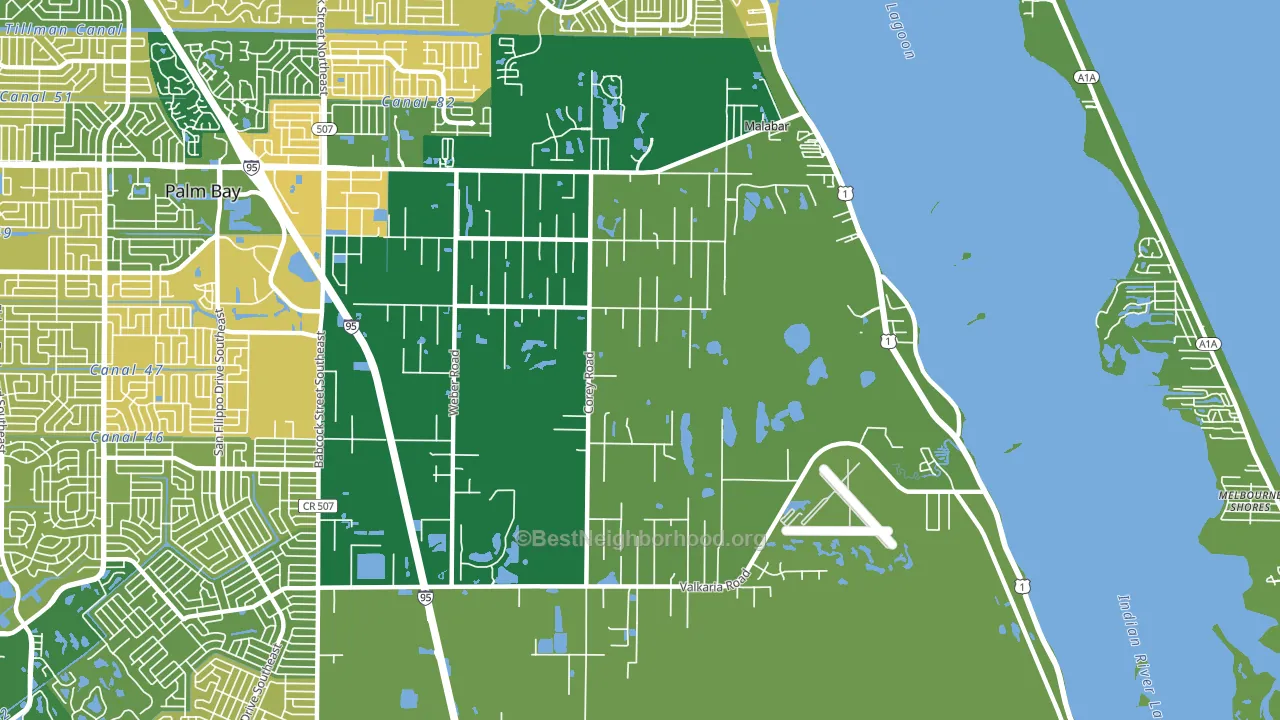 32950, FL block-group voter-turnout map