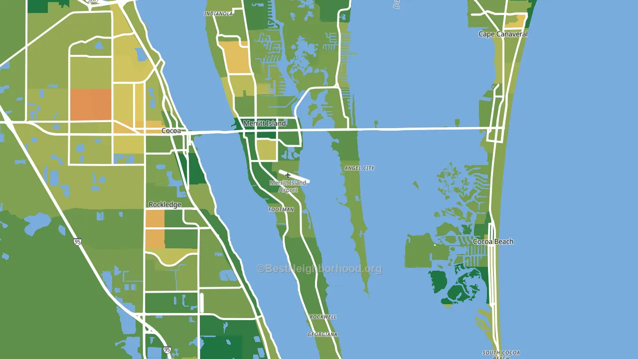 32952, FL block-group voter-turnout map
