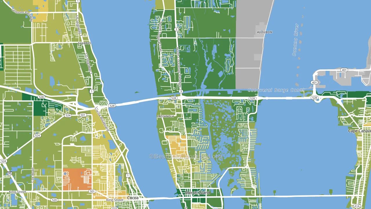 32953, FL block-group voter-turnout map