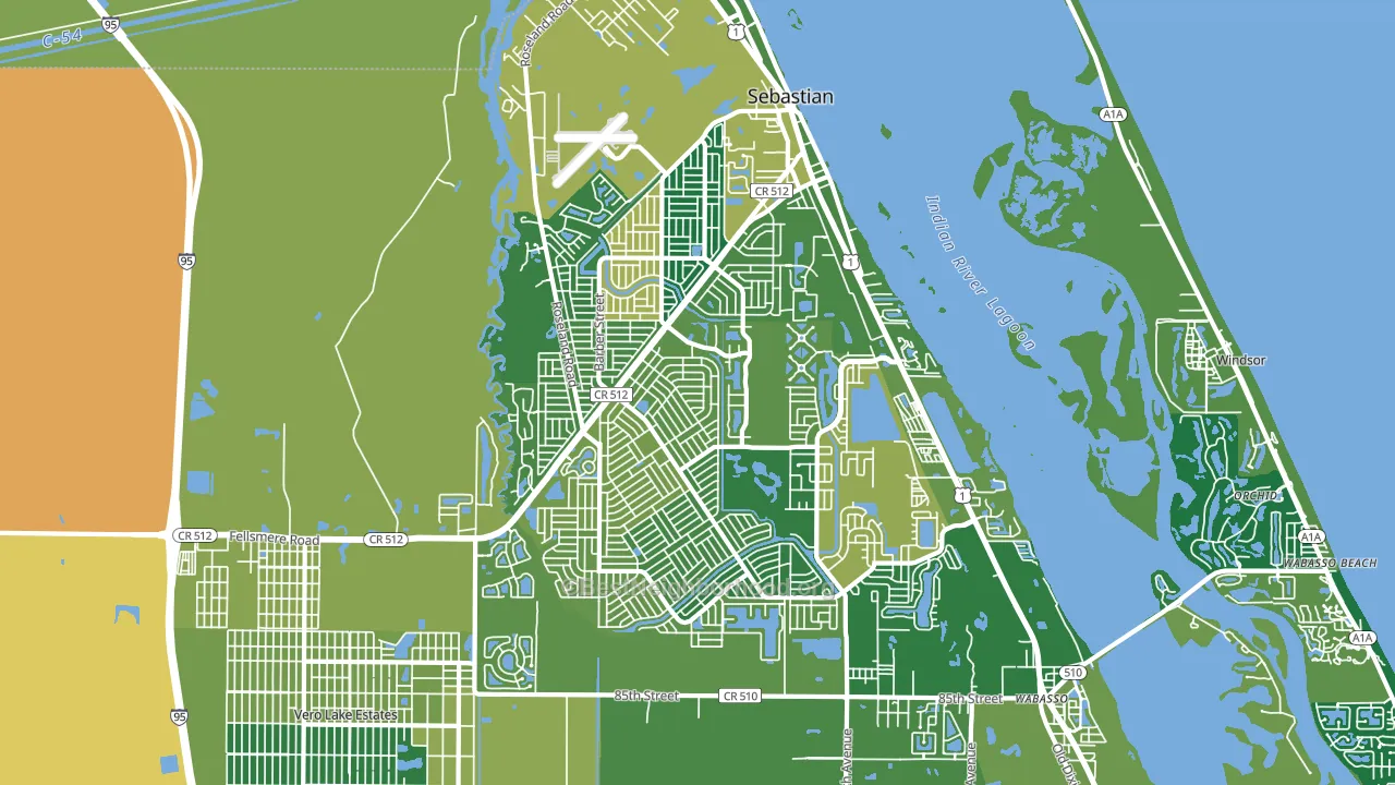 32958, FL block-group voter-turnout map
