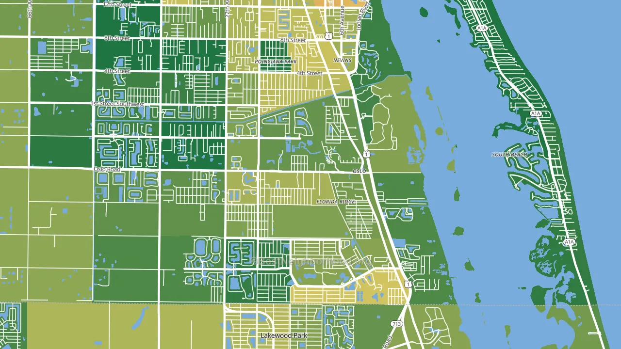32962, FL block-group voter-turnout map