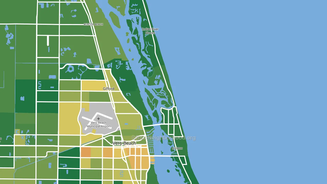 32963, FL block-group voter-turnout map