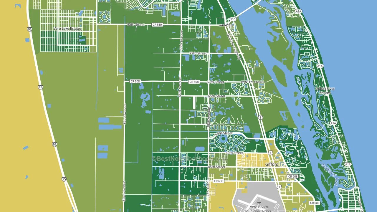 32967, FL block-group voter-turnout map