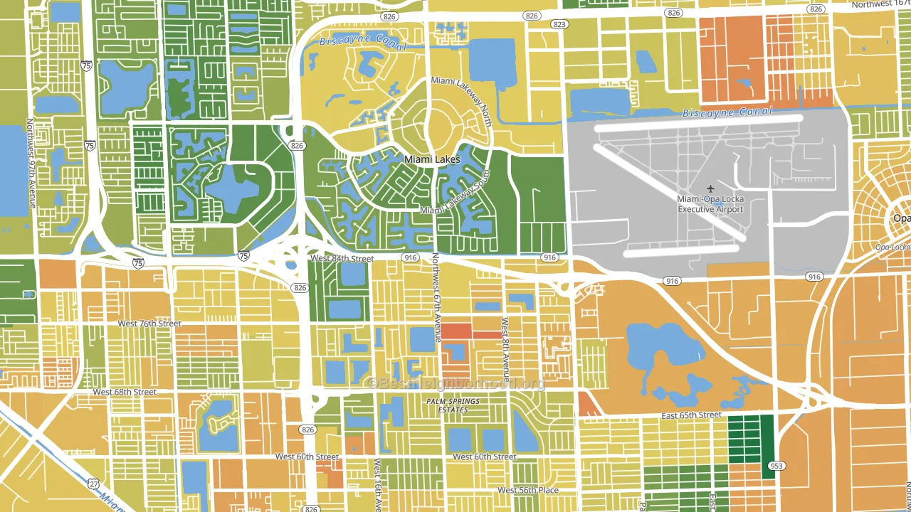 33014, FL block-group voter-turnout map