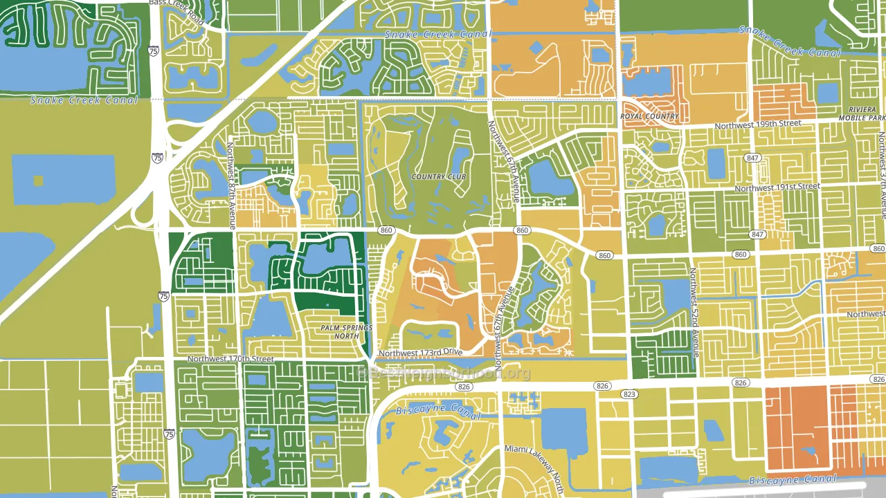 33015, FL block-group voter-turnout map