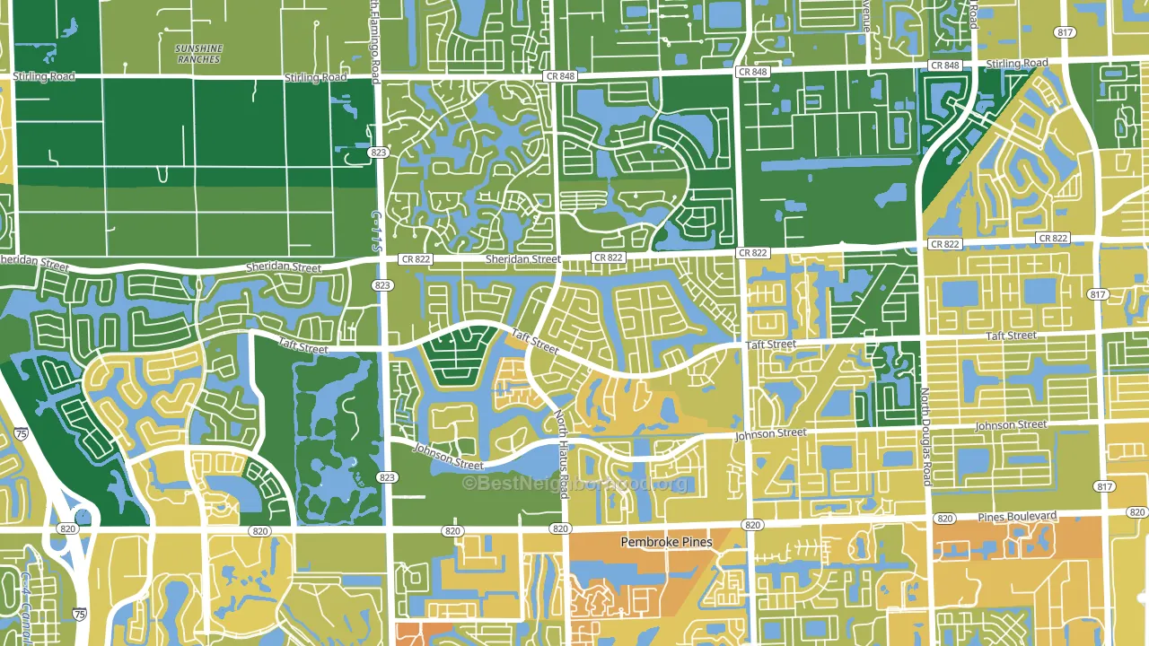 33026, FL block-group voter-turnout map