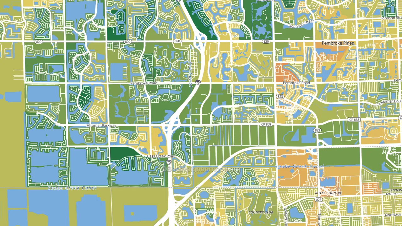 33027, FL block-group voter-turnout map