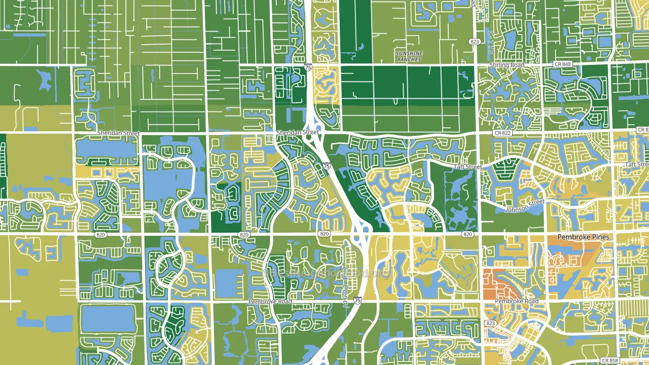 33028, FL block-group voter-turnout map