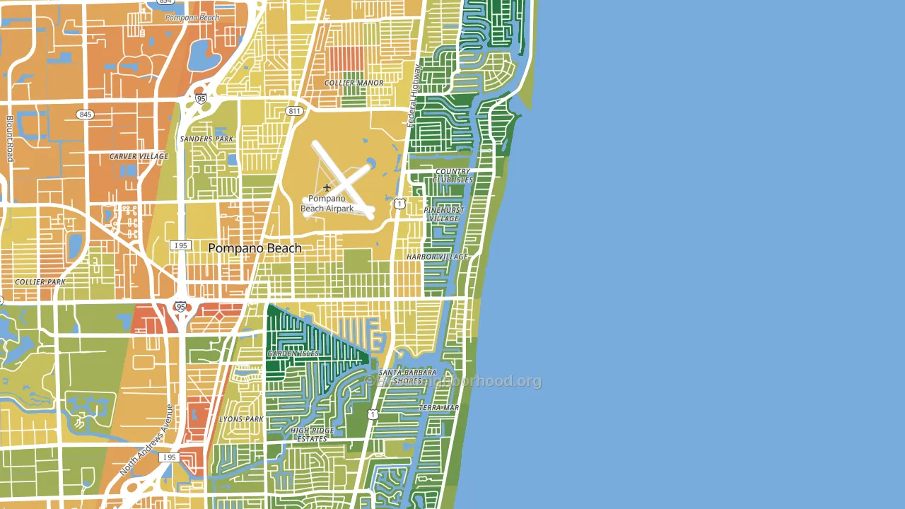 33062, FL block-group voter-turnout map