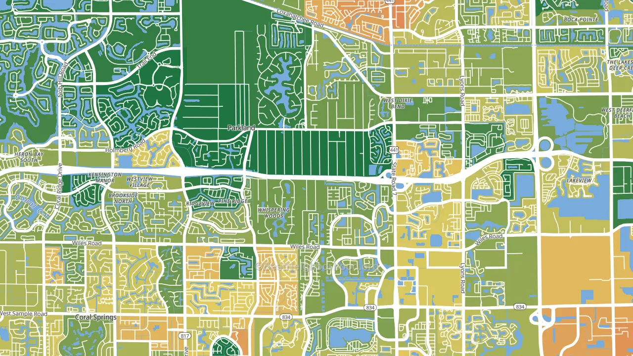 33067, FL block-group voter-turnout map