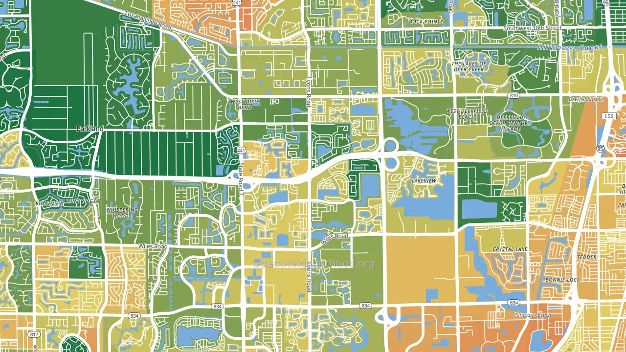 33073, FL block-group voter-turnout map