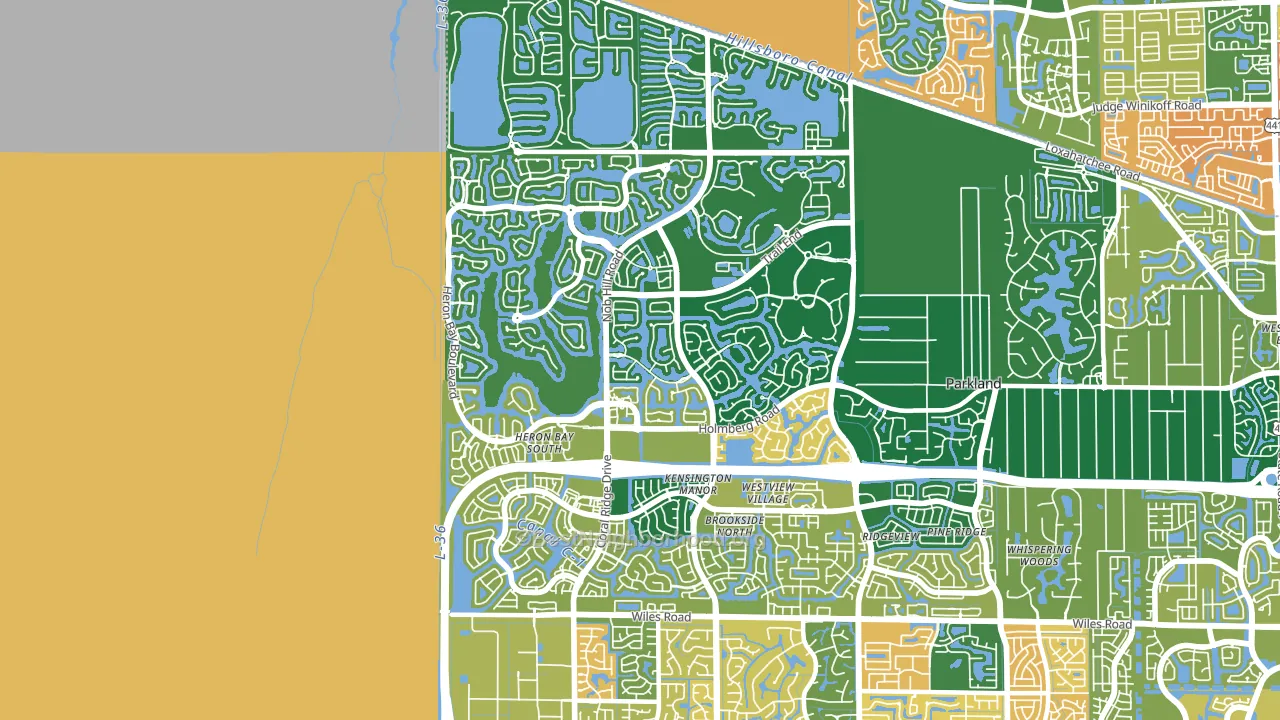 33076, FL block-group voter-turnout map