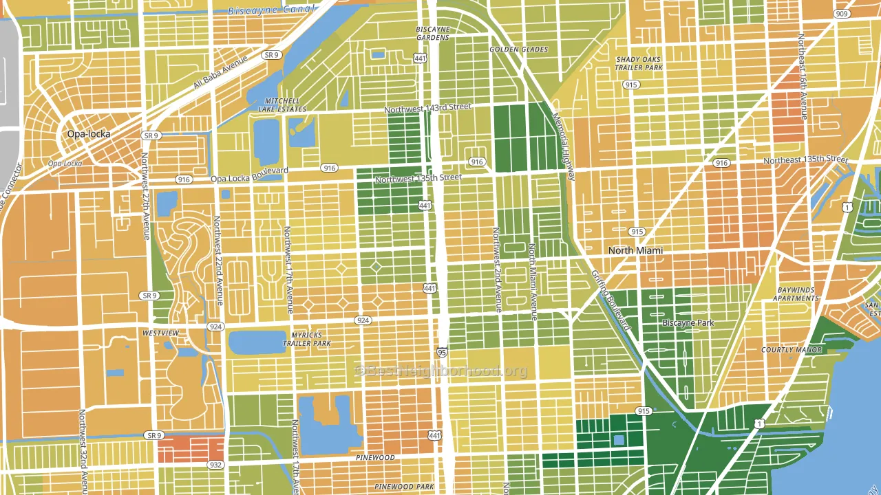 33168, FL block-group voter-turnout map