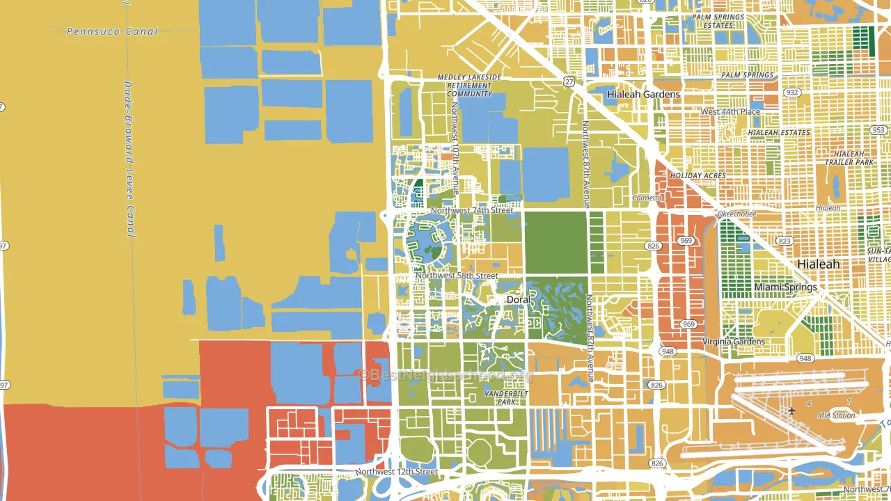 33178, FL block-group voter-turnout map
