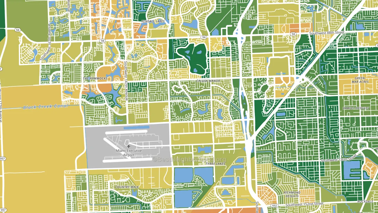 33186, FL block-group voter-turnout map