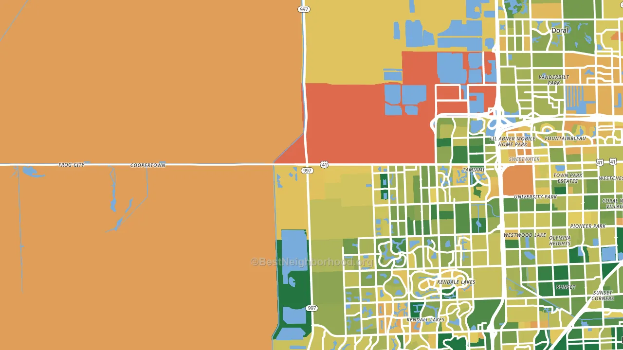 33194, FL block-group voter-turnout map