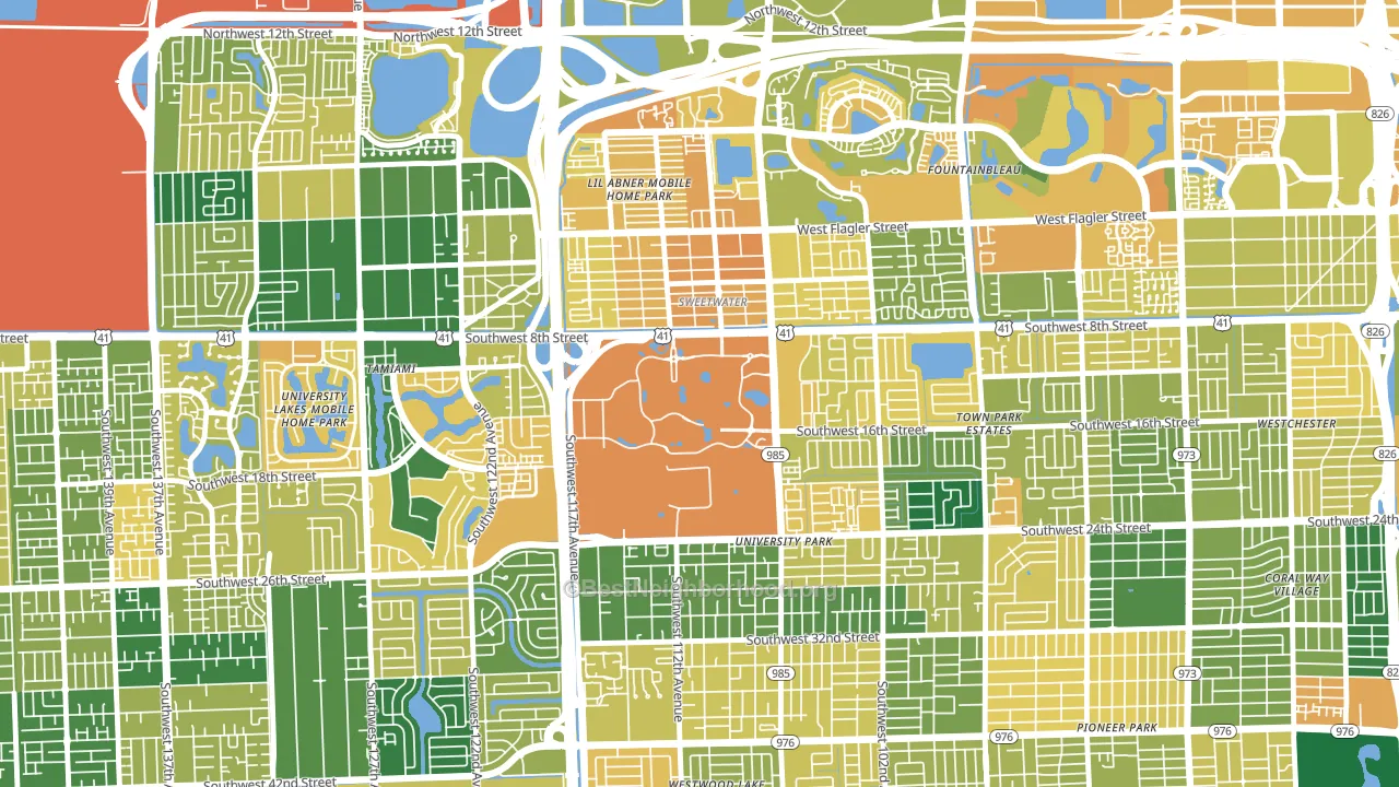 33199, FL block-group voter-turnout map