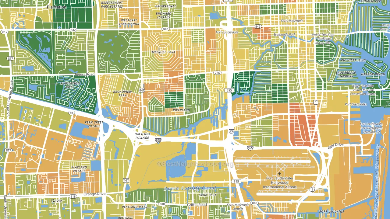 33312, FL block-group voter-turnout map