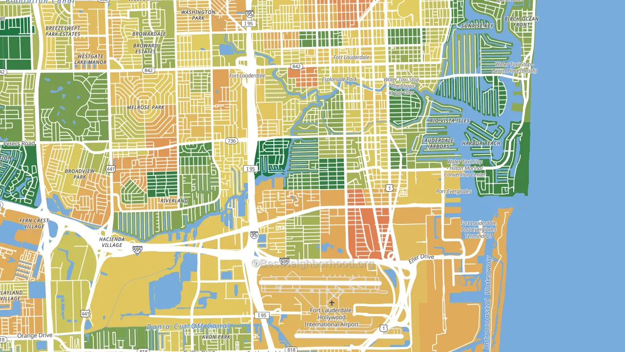 33315, FL block-group voter-turnout map