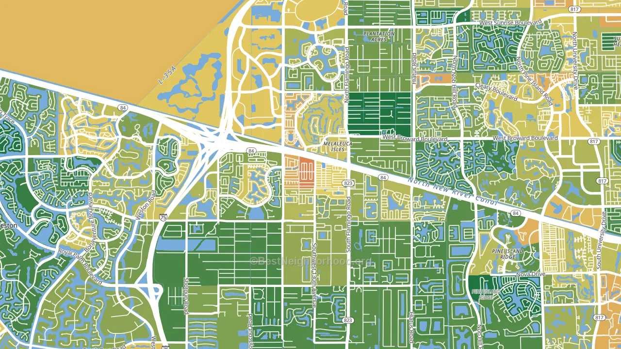 33325, FL block-group voter-turnout map