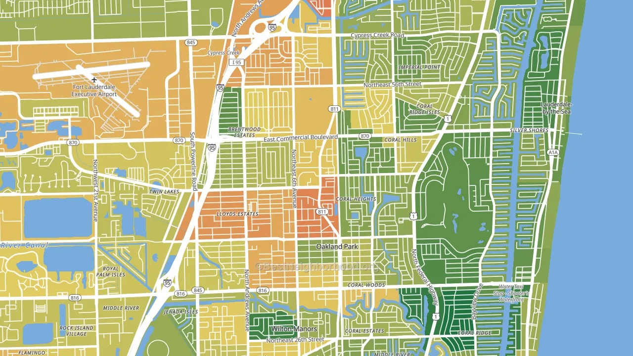 33334, FL block-group voter-turnout map