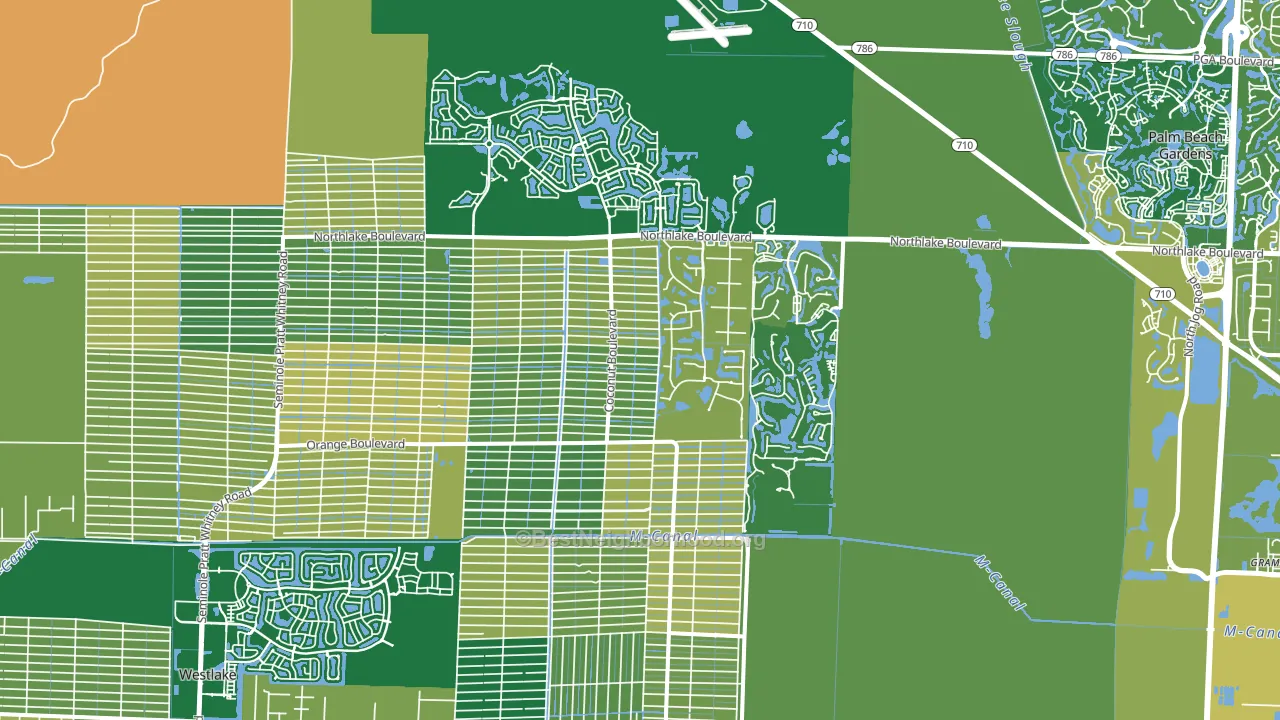 33412, FL block-group voter-turnout map