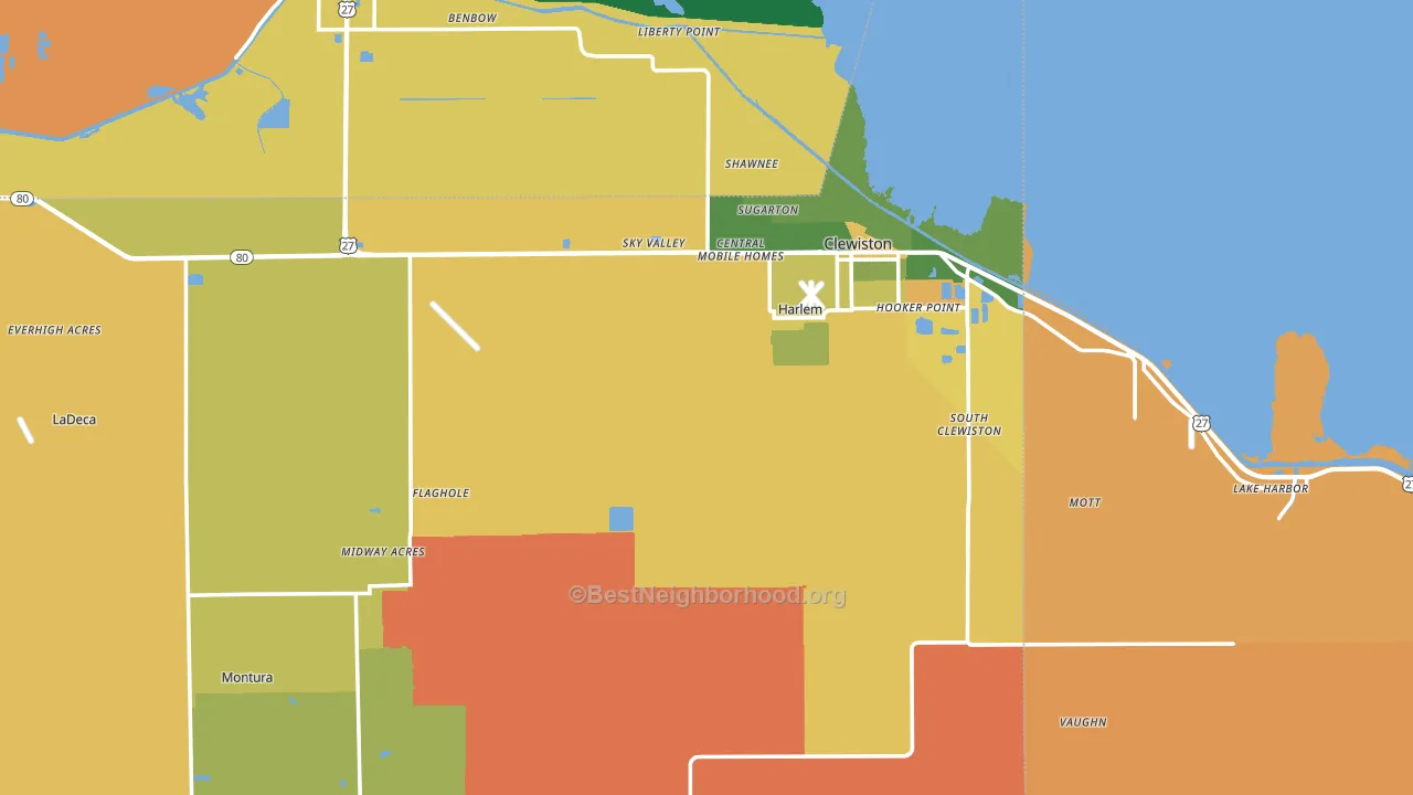 33440, FL block-group voter-turnout map