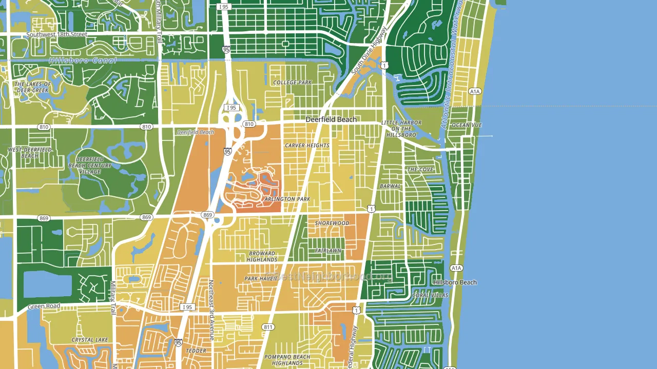 33441, FL block-group voter-turnout map