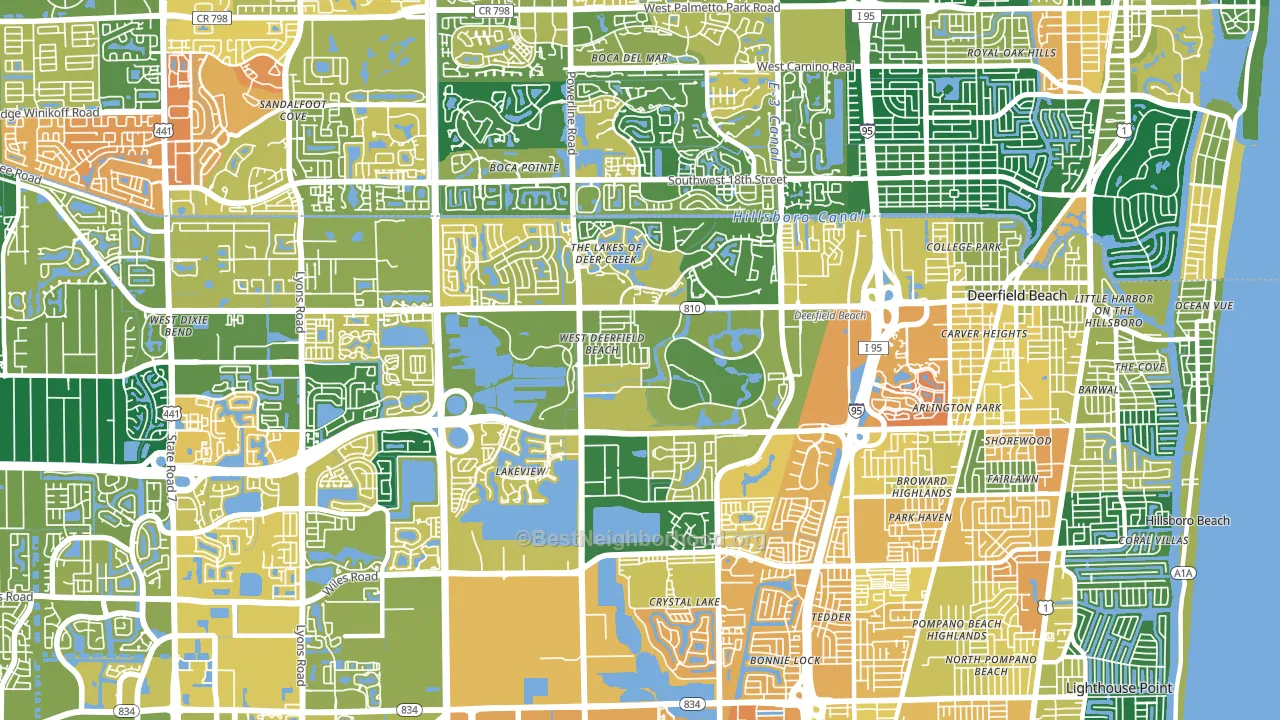 33442, FL block-group voter-turnout map