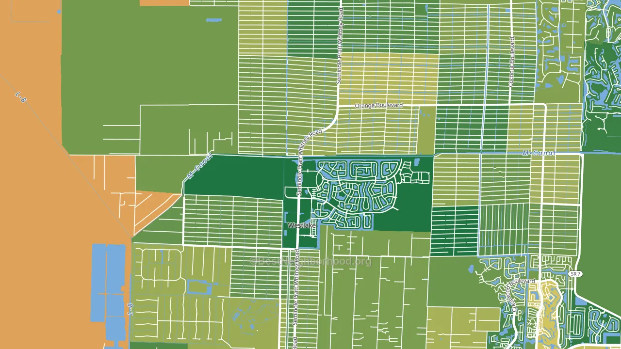 33470, FL block-group voter-turnout map