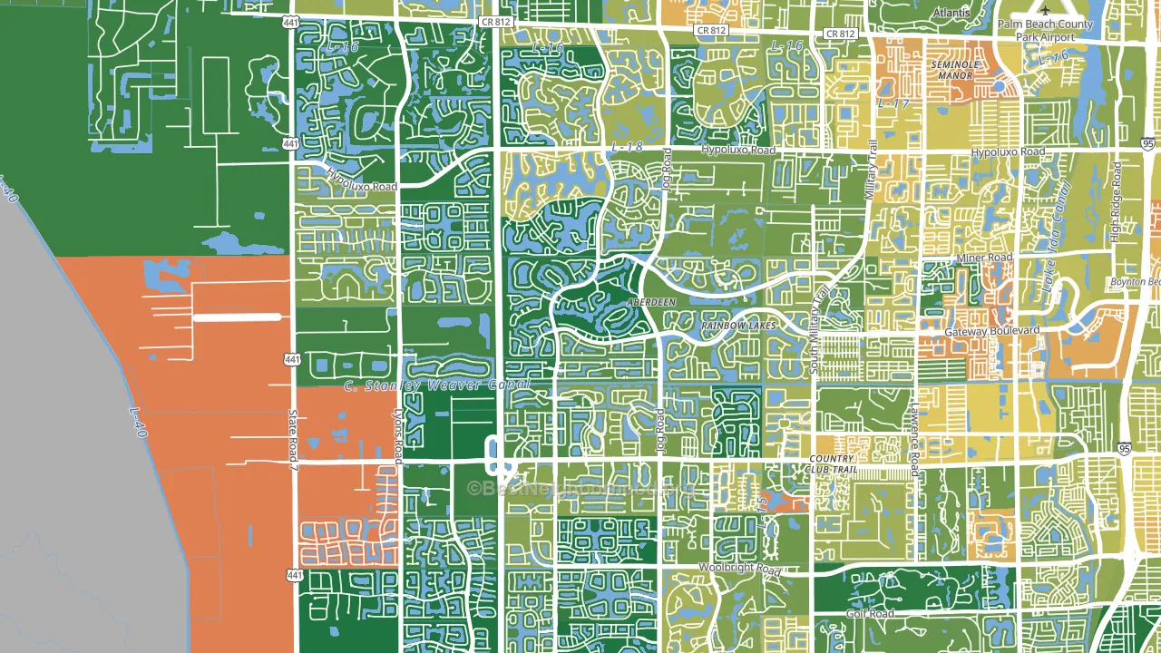 33472, FL block-group voter-turnout map