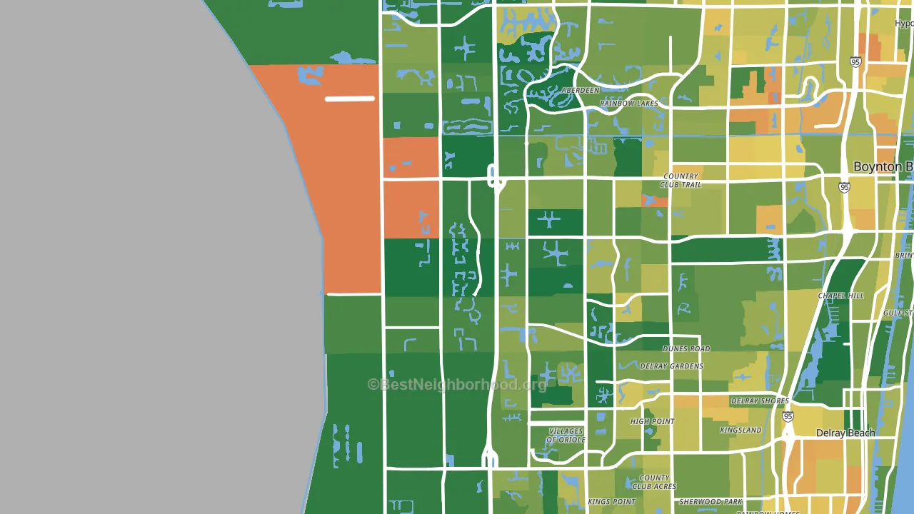 33473, FL block-group voter-turnout map