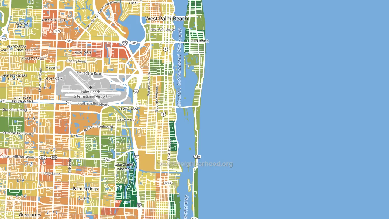 33480, FL block-group voter-turnout map