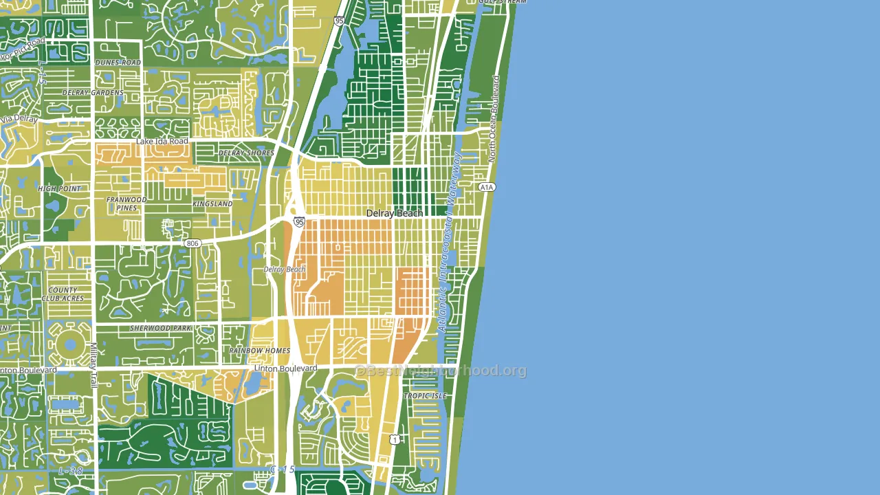 33483, FL block-group voter-turnout map
