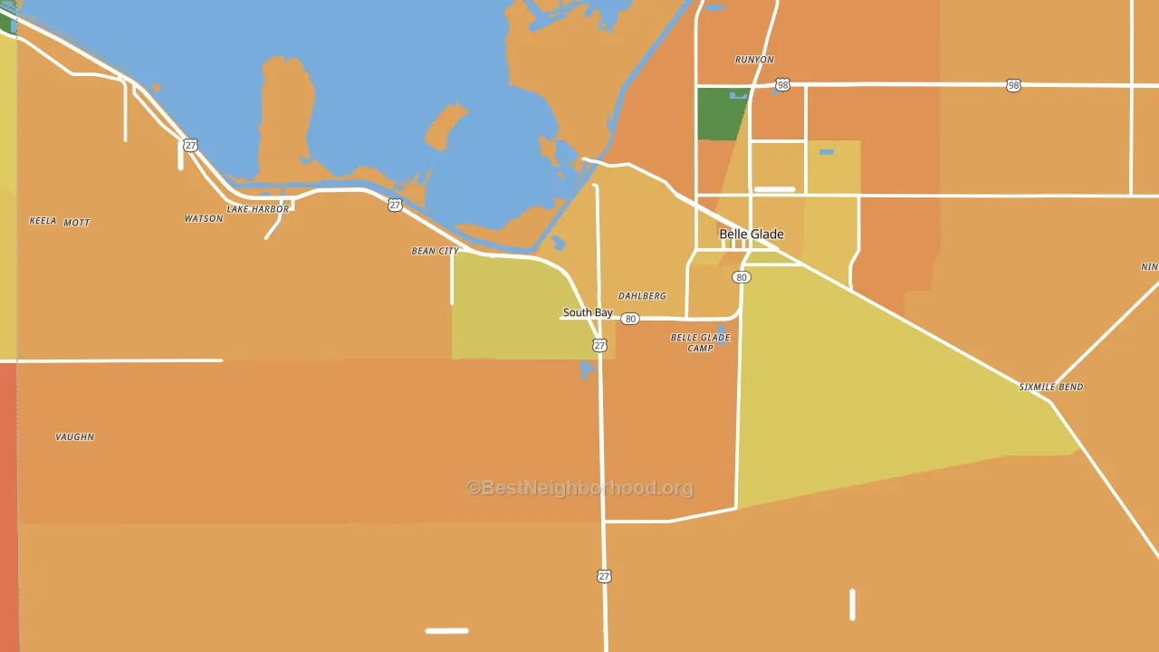33493, FL block-group voter-turnout map