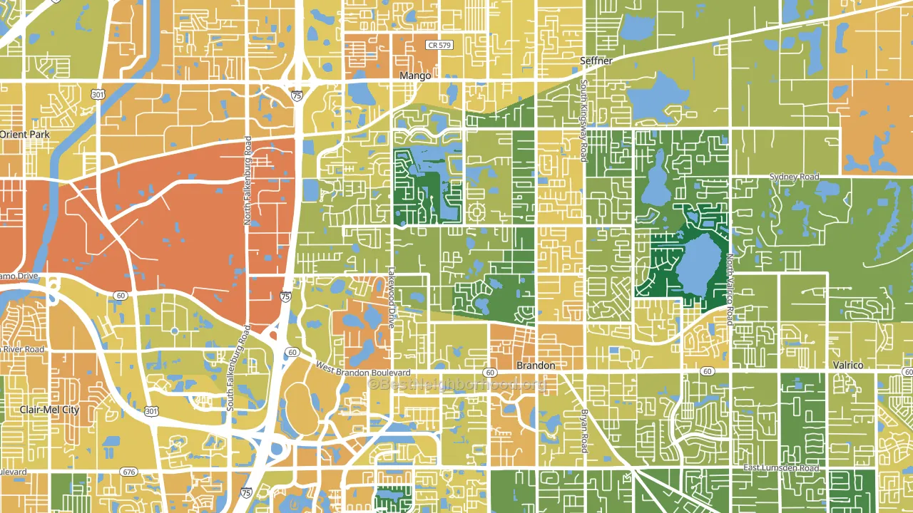33510, FL block-group voter-turnout map