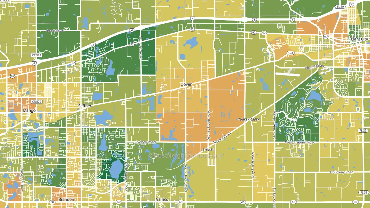 33527, FL block-group voter-turnout map