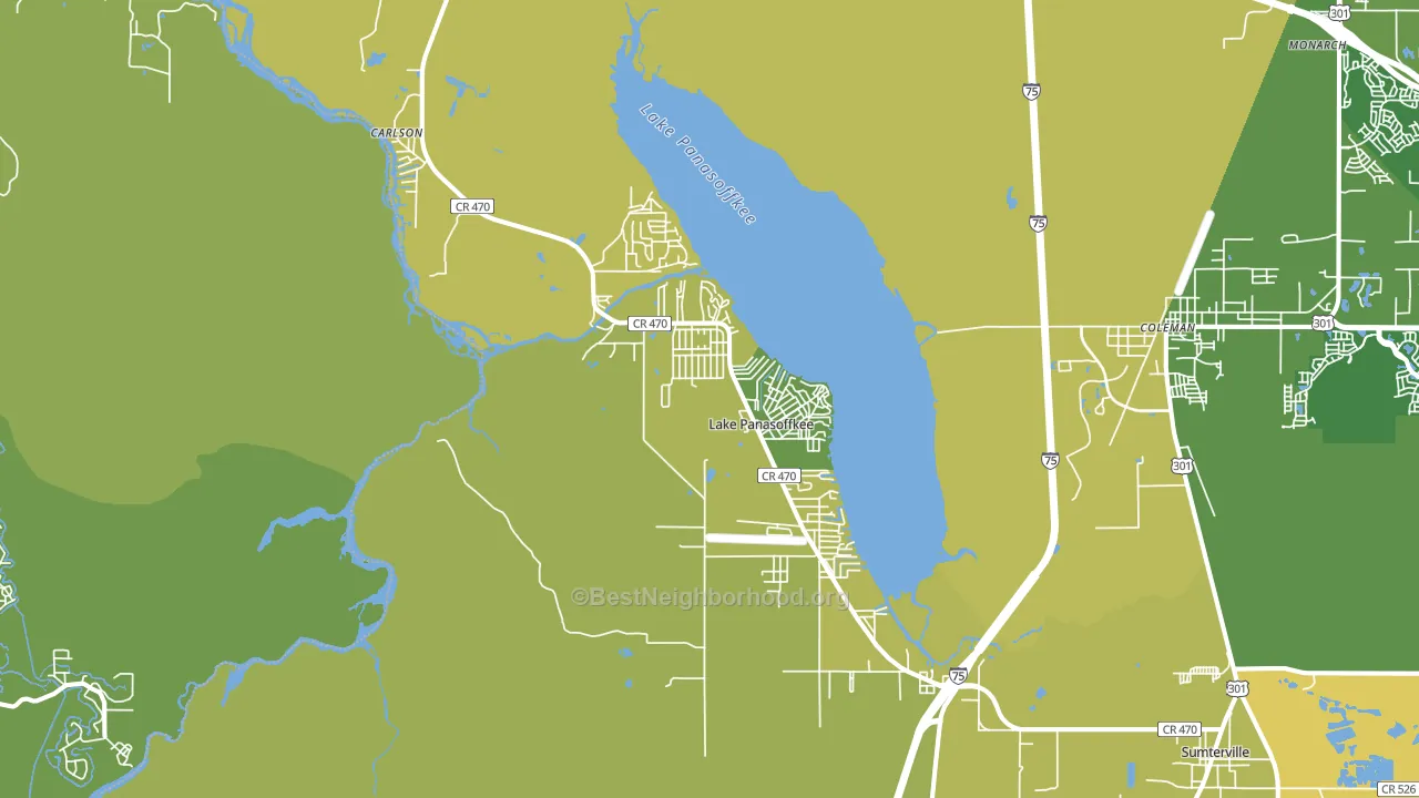 33538, FL block-group voter-turnout map