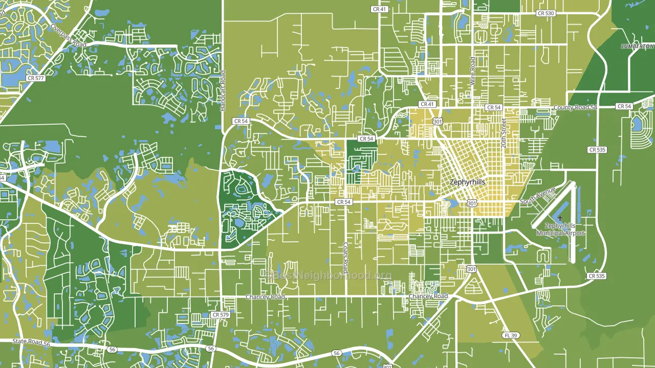 33541, FL block-group voter-turnout map