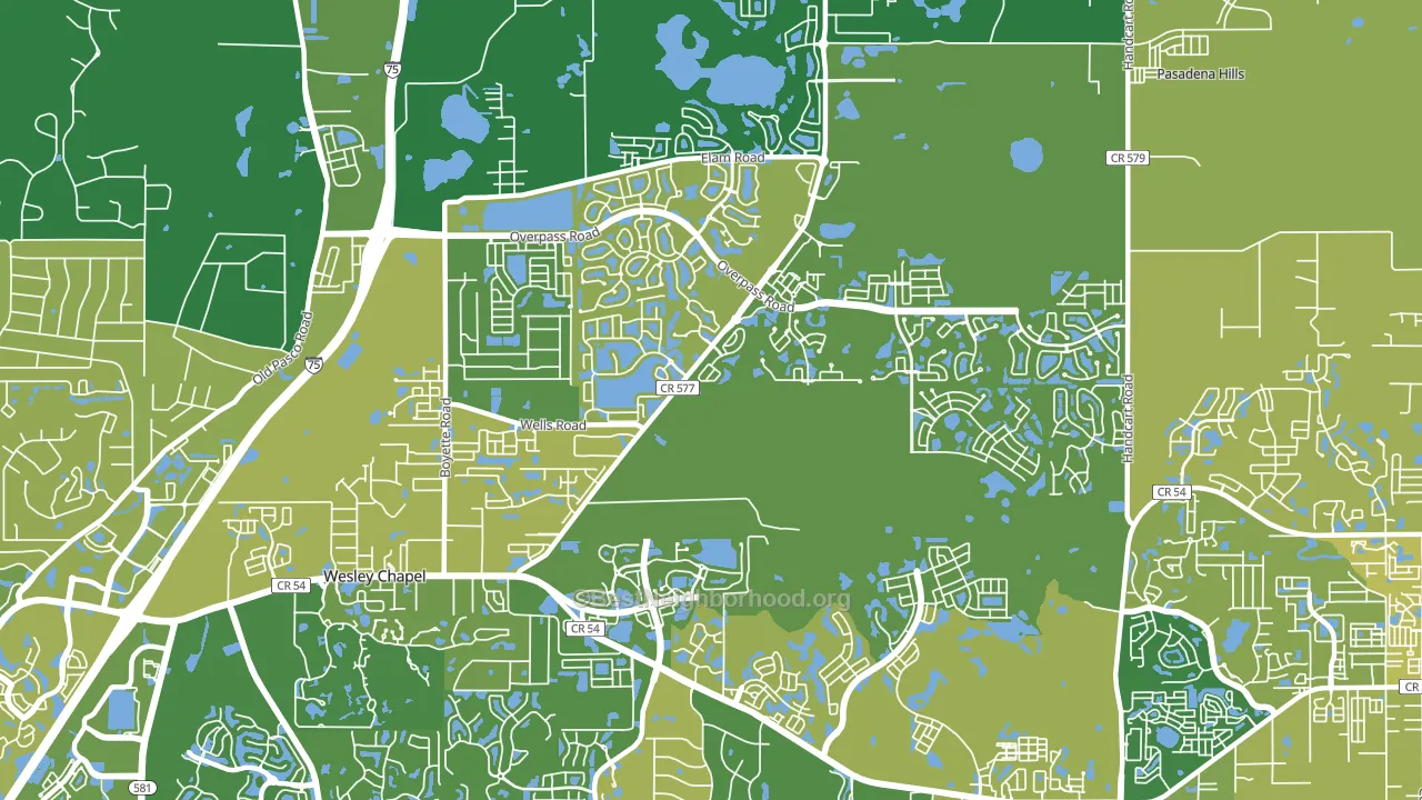 33545, FL block-group voter-turnout map