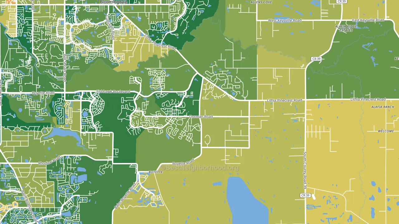 33547, FL block-group voter-turnout map