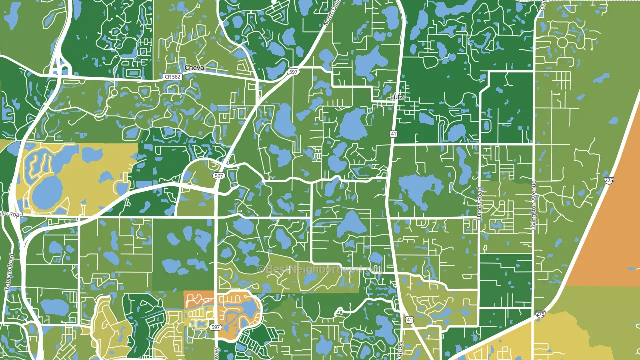 33548, FL block-group voter-turnout map