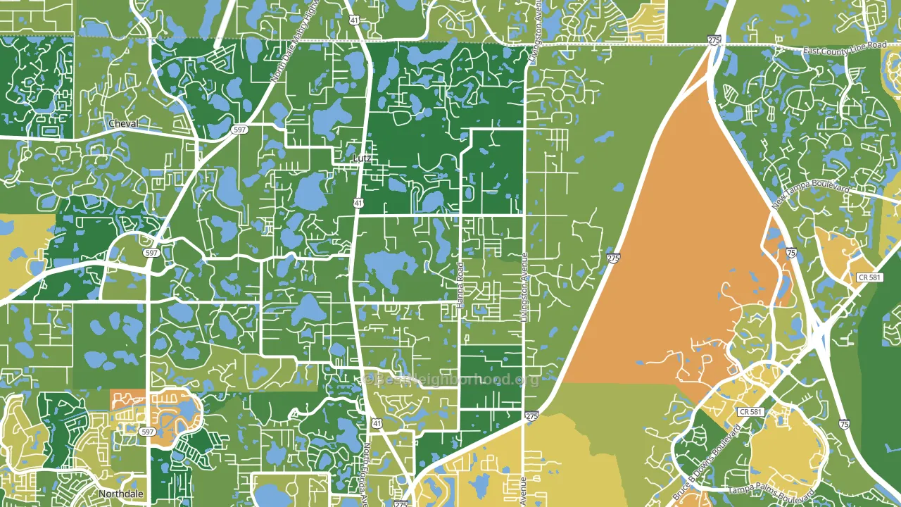 33549, FL block-group voter-turnout map