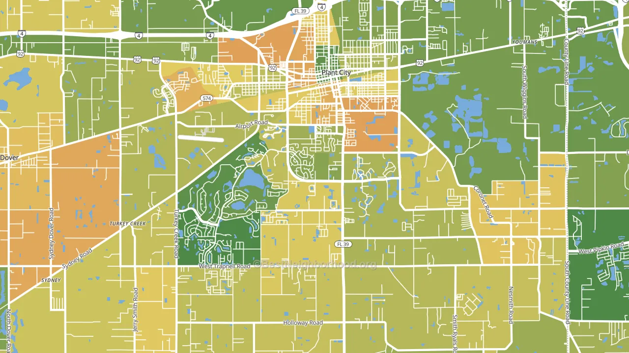 33566, FL block-group voter-turnout map