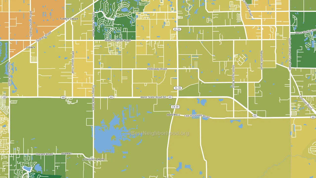 33567, FL block-group voter-turnout map
